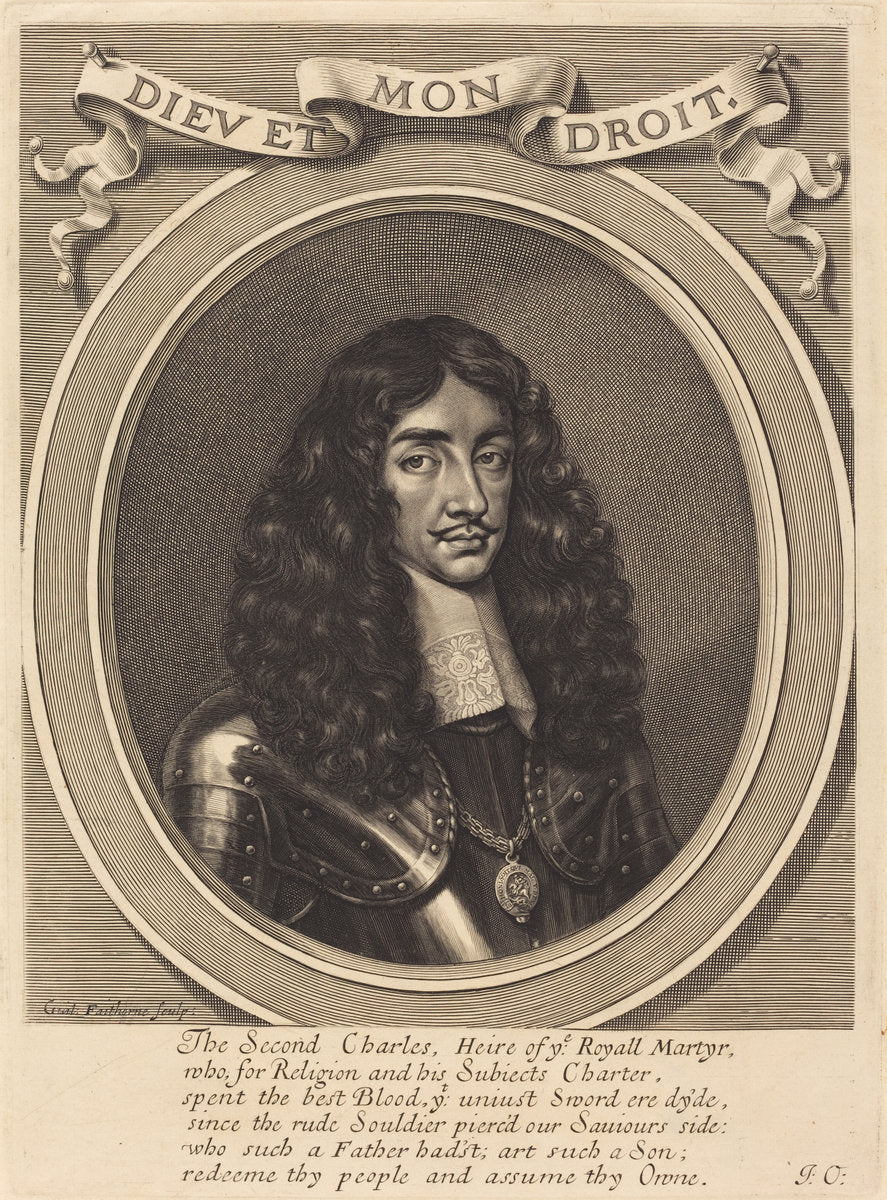 Charles II by William Faithorne (English, 1616 - 1691), 16X12"(A3)Poster Print