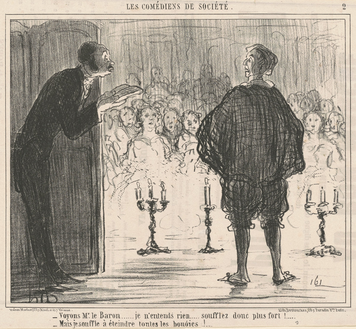 Voyons Mr. le Baron ... by Honoré Daumier (French, 1808 - 1879), 16X12"(A3)Poster Print