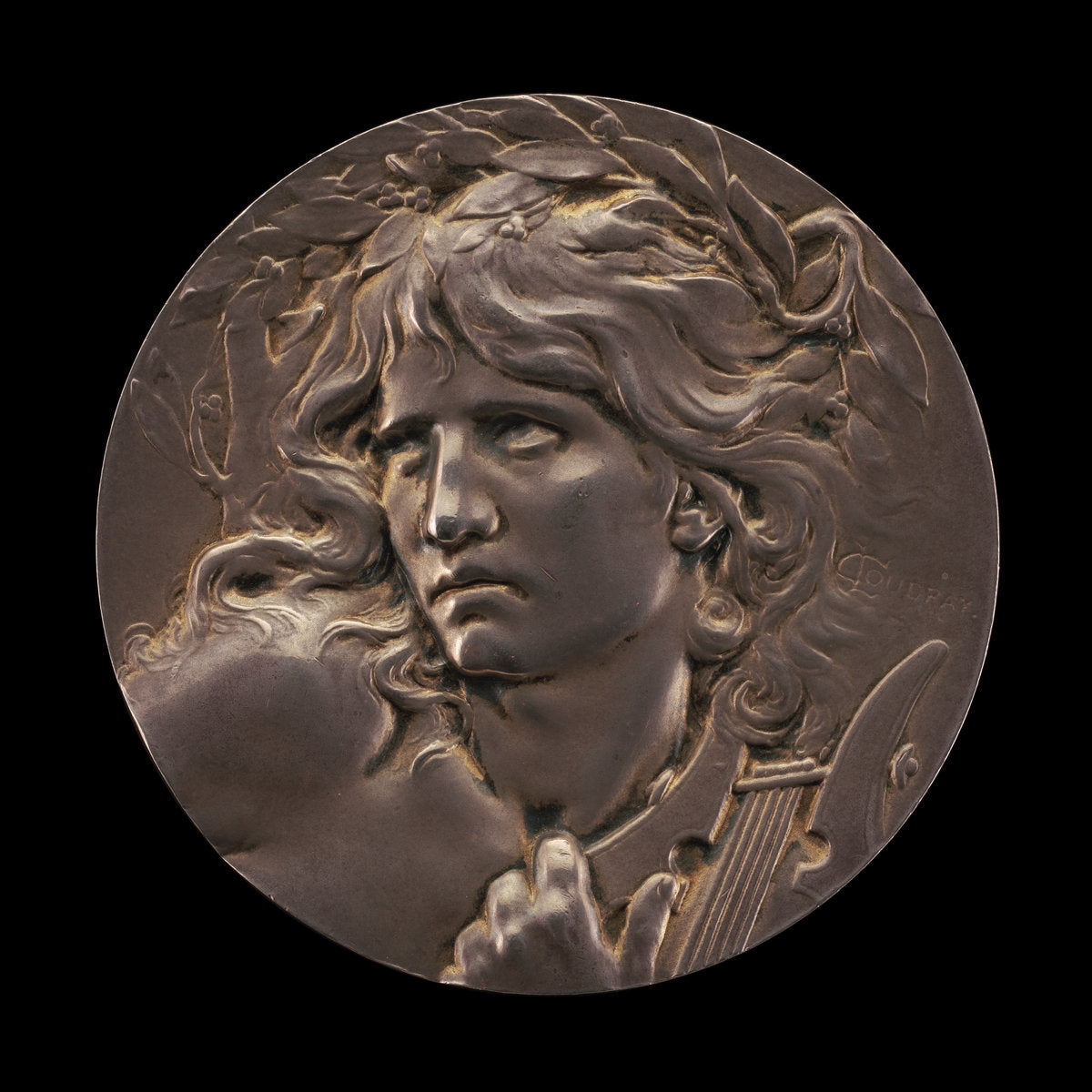 Orpheus [obverse] by Marie-Alexandre-Lucien Coudray (French, 1864 - 1932), 16X12"(A3)Poster Print