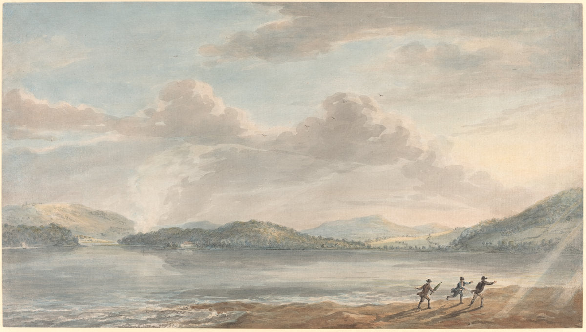 The Tide Rising at Briton Ferry by Paul Sandby (British, 1731 - 1809), 16X12"(A3)Poster Print