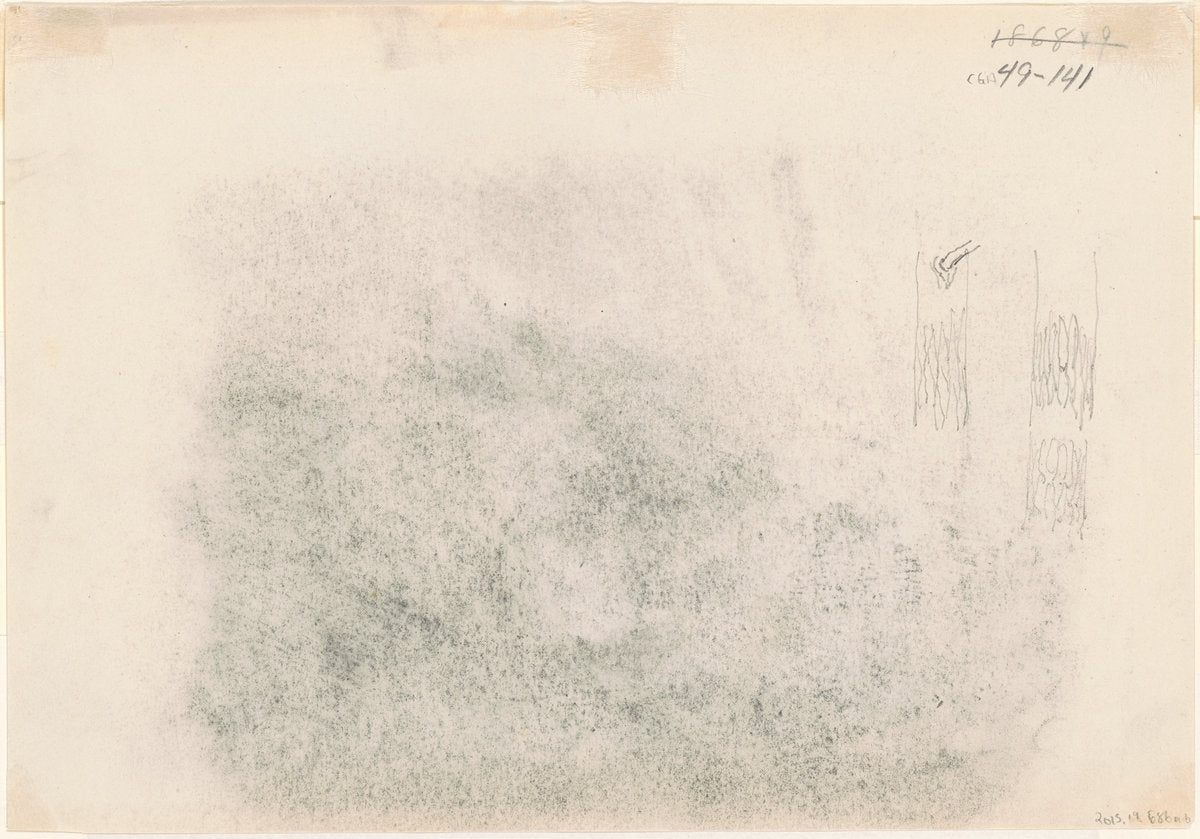 Tree Trunks [verso] by John Singer Sargent (American, 1856 - 1925), 16X12"(A3)Poster Print
