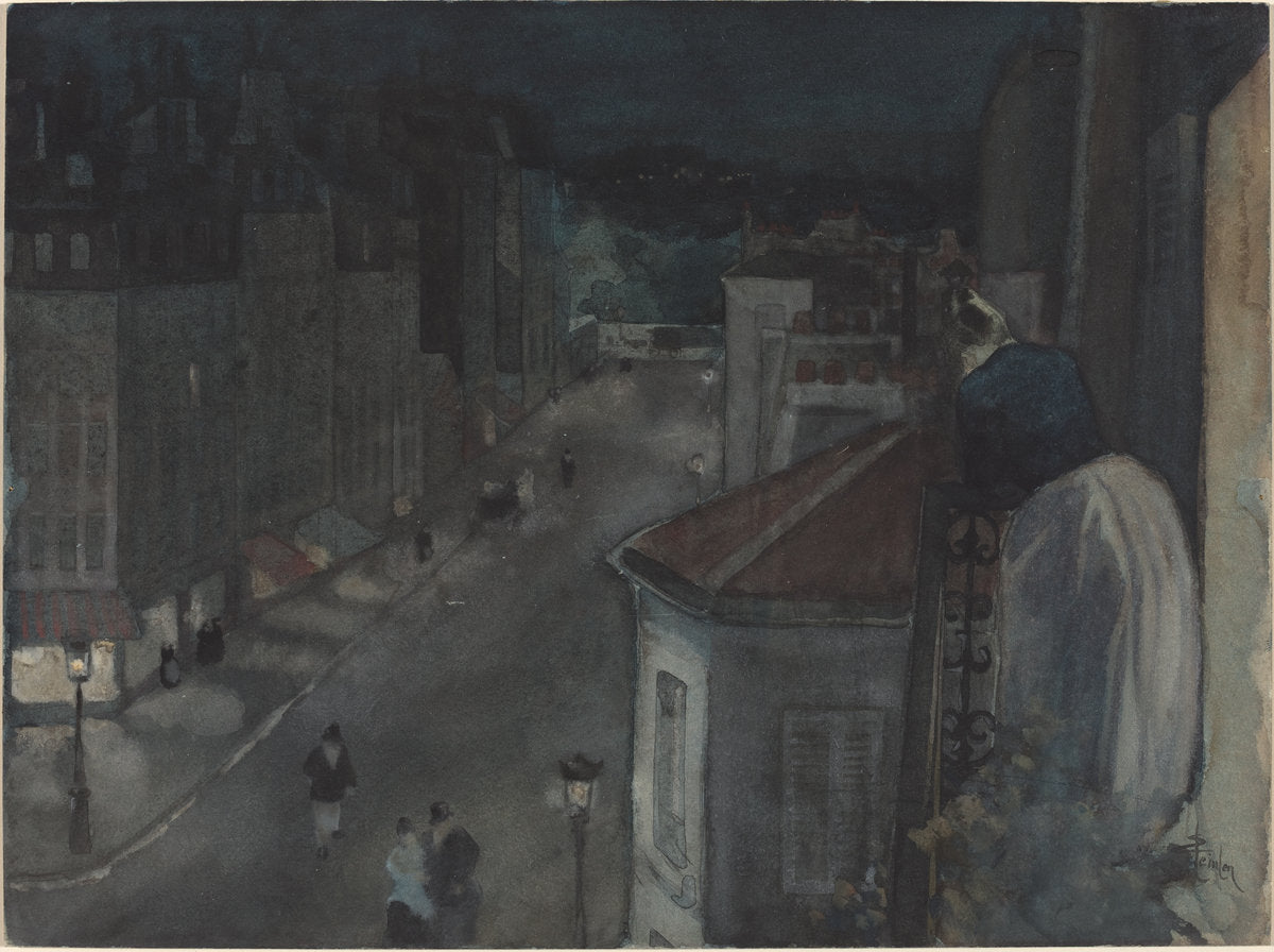 From the Sixth Floor by Théophile Alexandre Steinlen (Swiss, 1859 - 1923), 16X12"(A3)Poster Print
