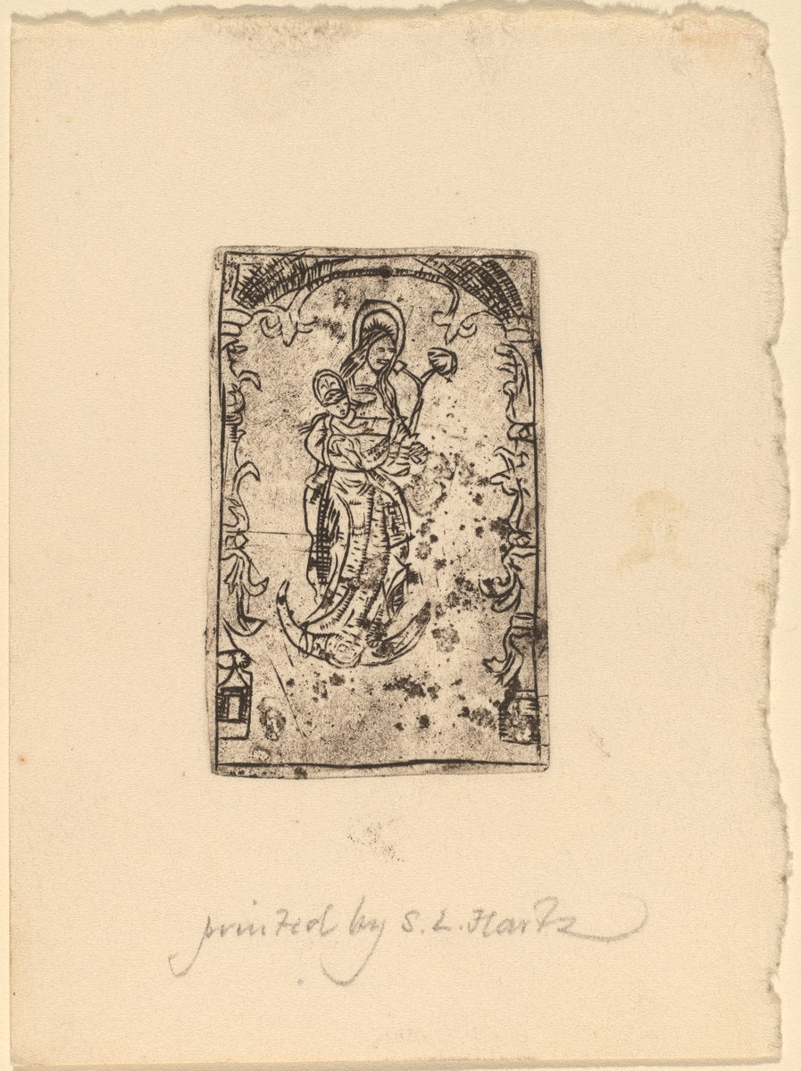 probably 15th century by Probably Netherlandish 15th Century (Madonna and Child), 16X12"(A3)Poster Print