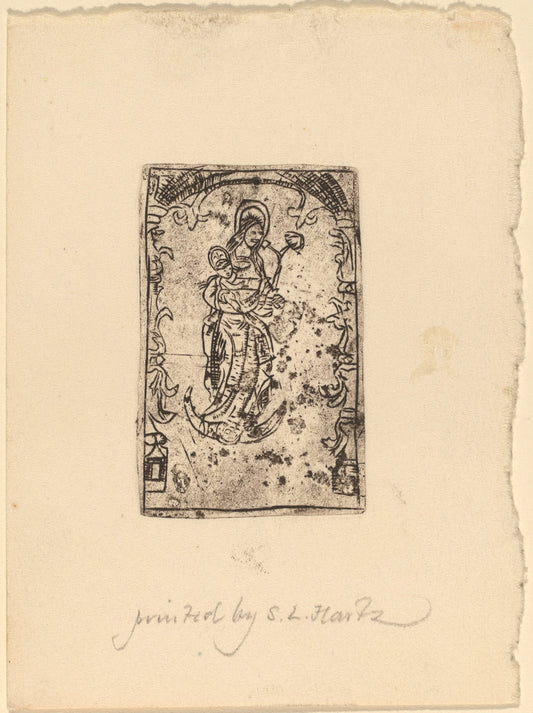 probably 15th century by Probably Netherlandish 15th Century (Madonna and Child), 16X12"(A3)Poster Print