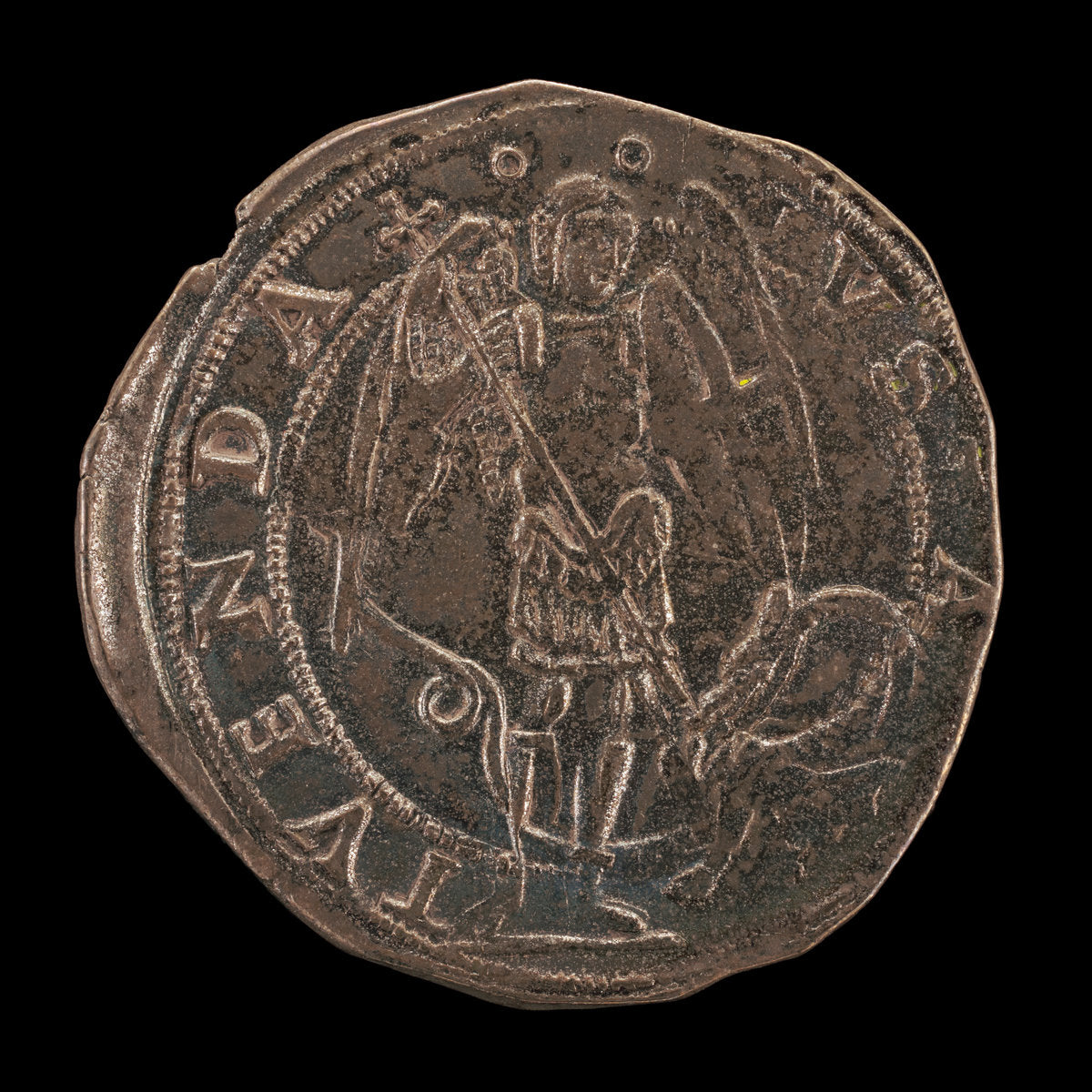 15th century by Neapolitan 15th Century (Saint Michael Spearing the Dragon [reverse]), 16X12"(A3)Poster Print