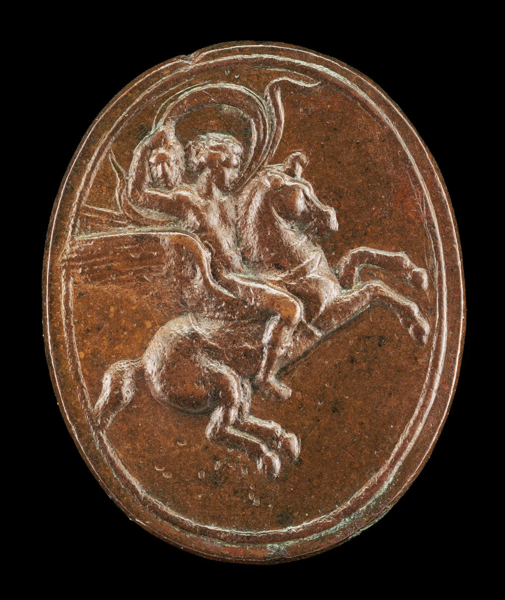 mid 16th century by Florentine 16th Century (Perseus Mounted on Pegasus), 16X12"(A3)Poster Print