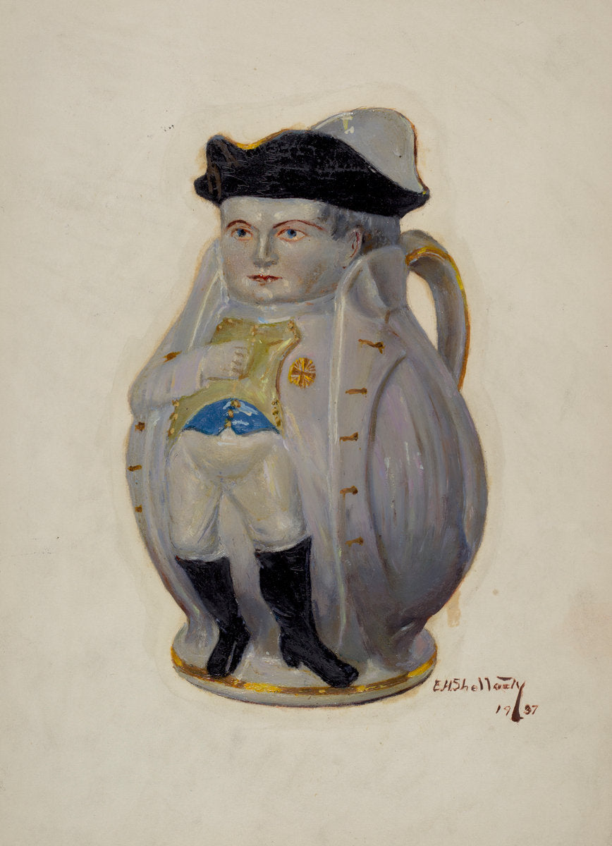 Napoleon Toby Jug by Eugene Shellady (American, active c. 1935), 16X12"(A3)Poster Print