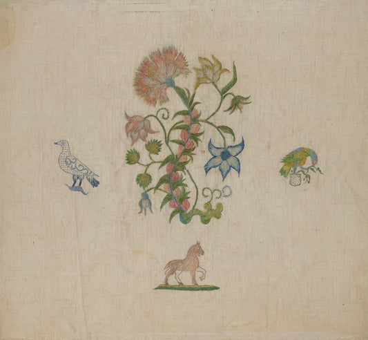 Embroidery by Isabella Ruth Doerfler (American, active c. 1935), 16X12"(A3)Poster Print