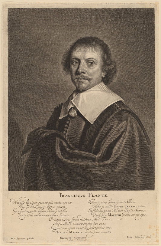 Franciscus Plante by Jonas Suyderhoff after Pieter Dircksz Santvoort (Dutch, c. 1613 - 1686), 16X12"(A3)Poster Print