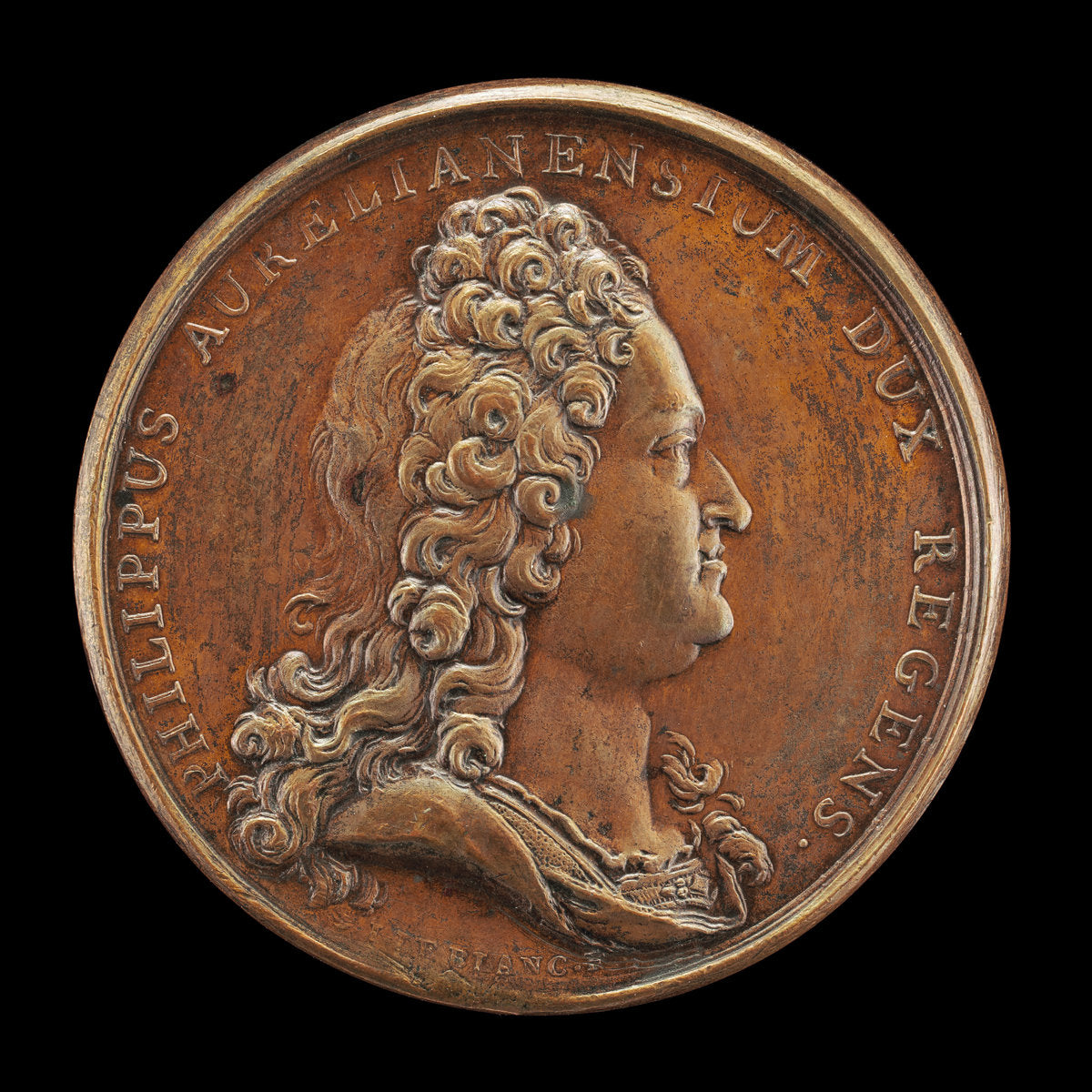 Philippe II, 1674-1723, Duc d'Orléans 1701, Regent of France 1715 [obverse] by Jean Le Blanc (French, 1665/1667 - 1749), 16X12"(A3)Poster Print