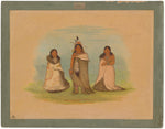 Puncah Indians by George Catlin (American, 1796 - 1872), 16X12"(A3)Poster Print