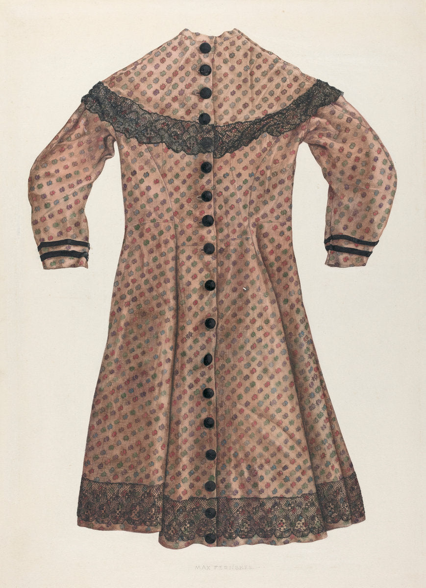 Challis Girl's Dress by Max Fernekes (American, 1905 - 1984), 16X12"(A3)Poster Print