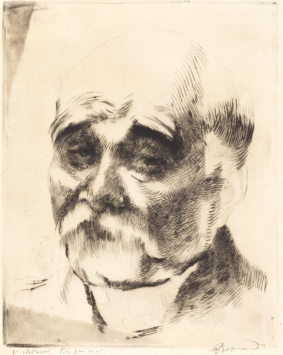 Georges Clemenceau by Albert Besnard (French, 1849 - 1934), 16X12"(A3)Poster Print