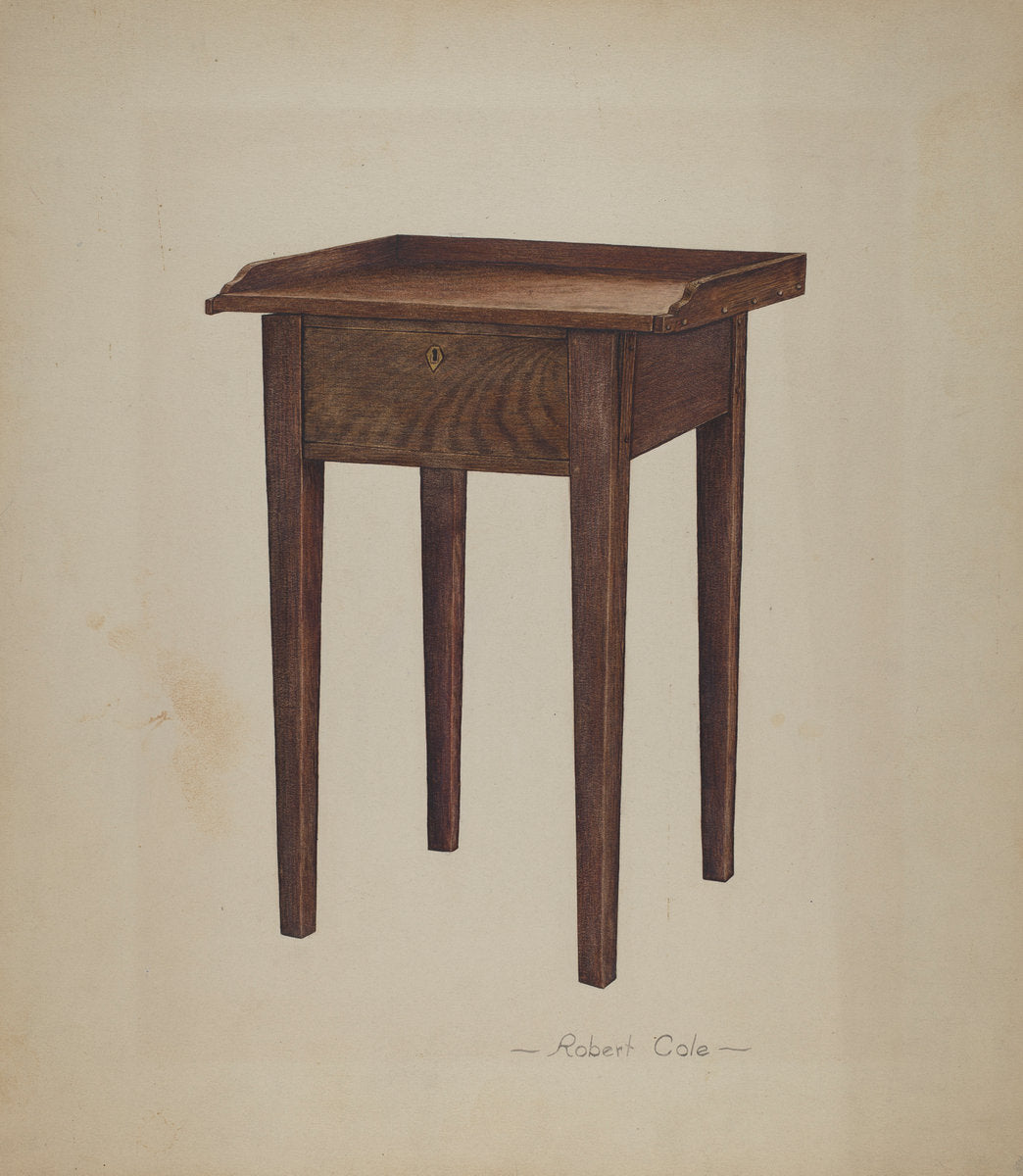 Tray Table by Robert Cole (American, active c. 1935), 16X12"(A3)Poster Print