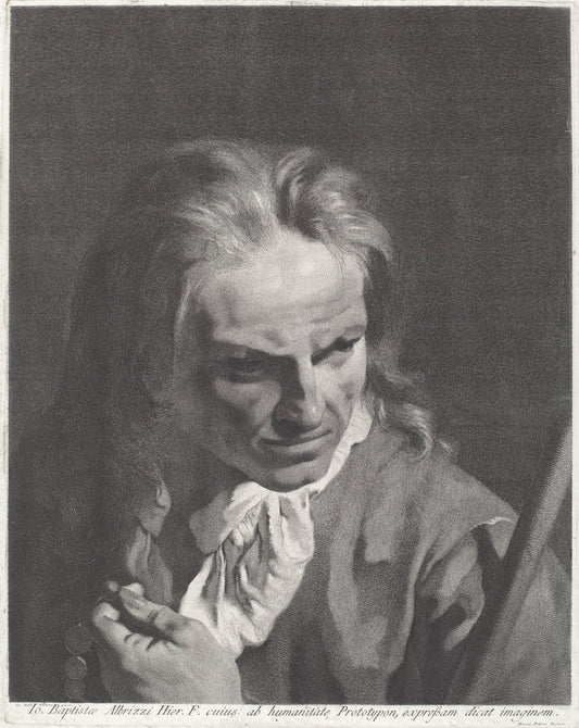 A Gentleman Pilgrim with a Rosary by Marco Alvise Pitteri after Giovanni Battista Piazzetta (Italian, 1702 - 1786), 16X12"(A3)Poster Print