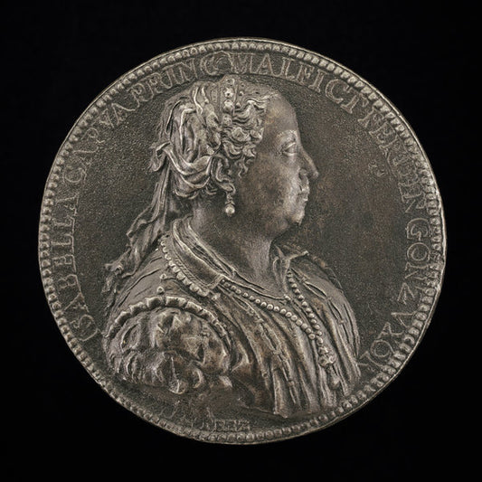 Isabella Capua, Princess of Malfretto, Wife 1529 of Ferrante Gonzaga, died 1559 [obverse] by Jacopo Nizzola da Trezzo (Milanese, 1515/1519  - 1589), 16X12"(A3)Poster Print