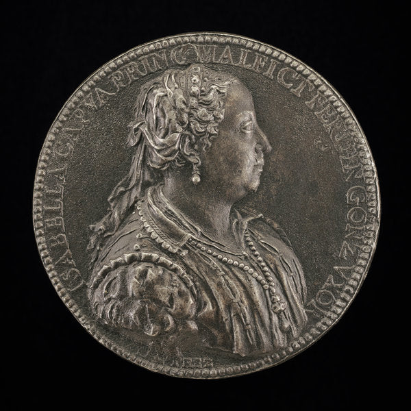 Isabella Capua, Princess of Malfretto, Wife 1529 of Ferrante Gonzaga, died 1559 [obverse] by Jacopo Nizzola da Trezzo (Milanese, 1515/1519  - 1589), 16X12"(A3)Poster Print