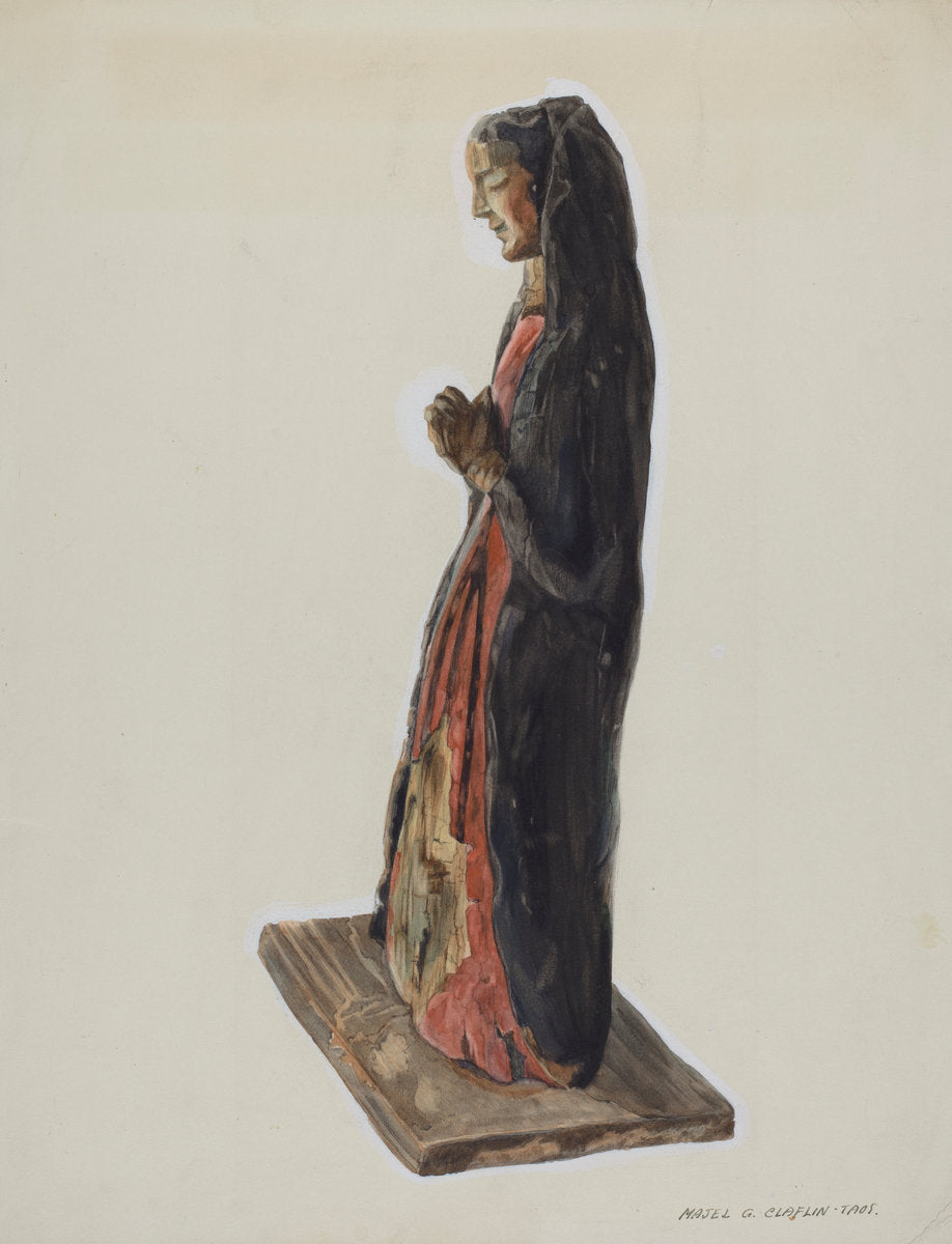 Bulto (Santa Rita) by Majel G. Claflin (American, active c. 1935), 16X12"(A3)Poster Print