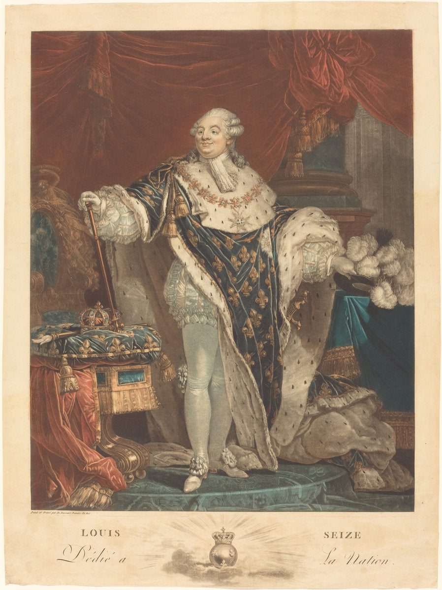 Louis Seize by Philibert-Louis Debucourt (French, 1755 - 1832), 16X12"(A3)Poster Print