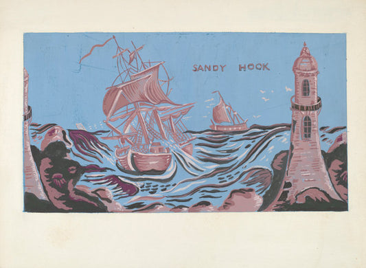 Bandbox by Mina Lowry (American, 1894 - 1942), 16X12"(A3)Poster Print