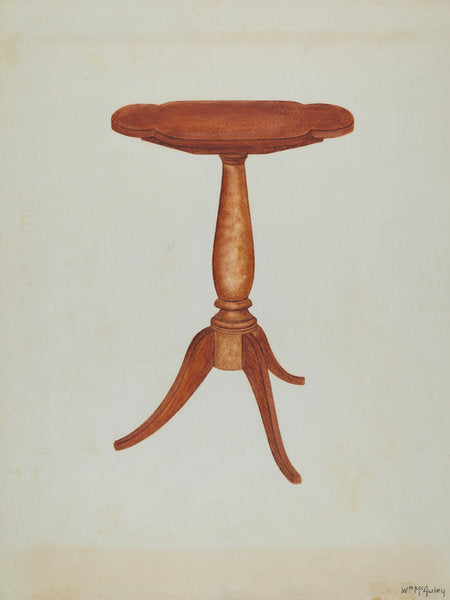 Tip-table or Cant-table by William McAuley (American, active c. 1935), 16X12"(A3)Poster Print