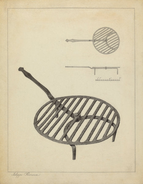 Trivet by Filippo Porreca (American, active c. 1935), 16X12"(A3)Poster Print