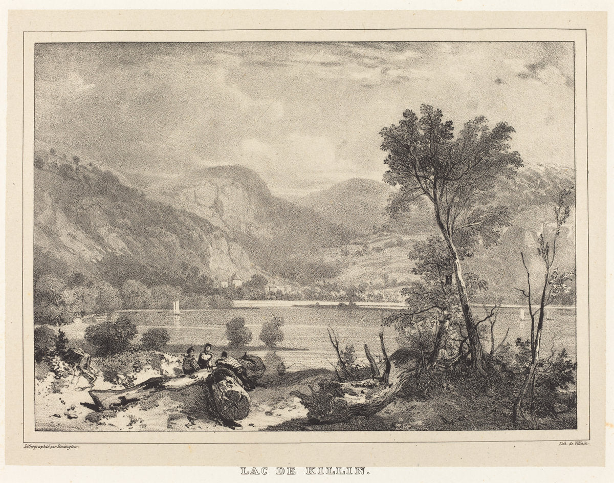 Lac de Killin by Richard Parkes Bonington after Francois Alexandre Pernot (British, 1802 - 1828), 16X12"(A3)Poster Print