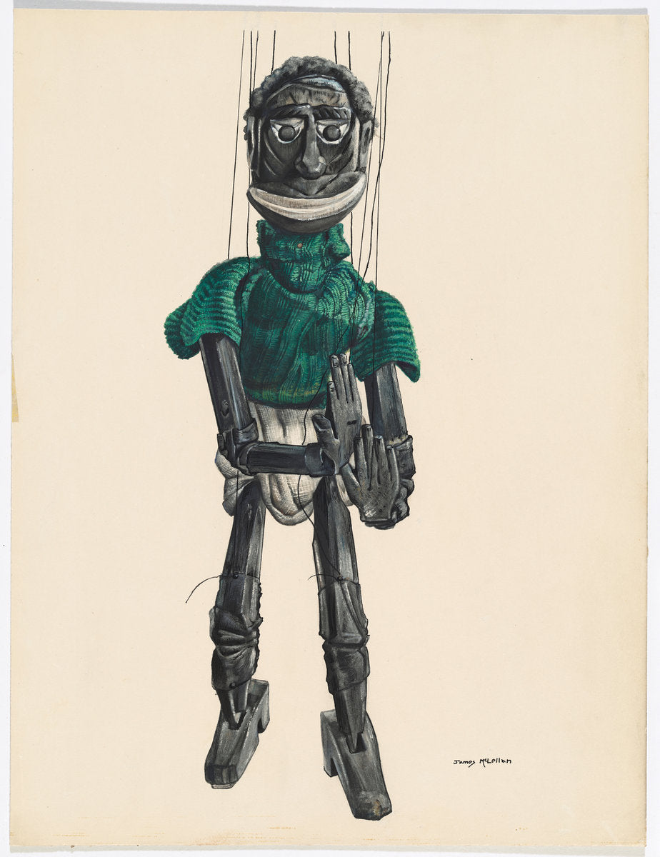 Cannibal Marionette by James McLellan (American, active c. 1935), 16X12"(A3)Poster Print