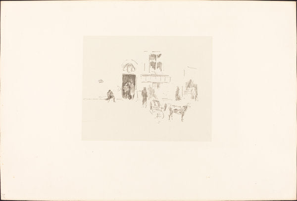 Gaiety Stage Door by James McNeill Whistler (American, 1834 - 1903), 16X12"(A3)Poster Print