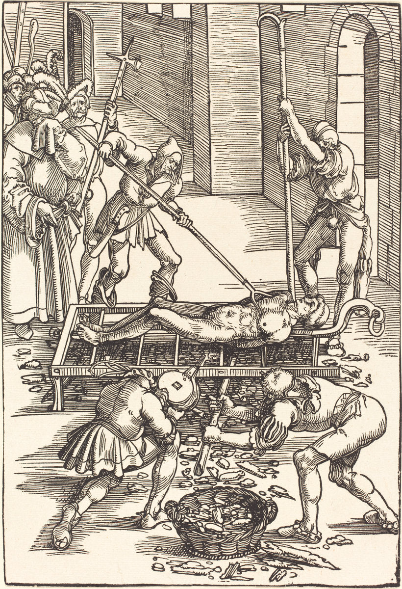 Martyrdom of Saint Lawrence by Hans Baldung Grien (German, 1484/1485 - 1545), 16X12"(A3)Poster Print