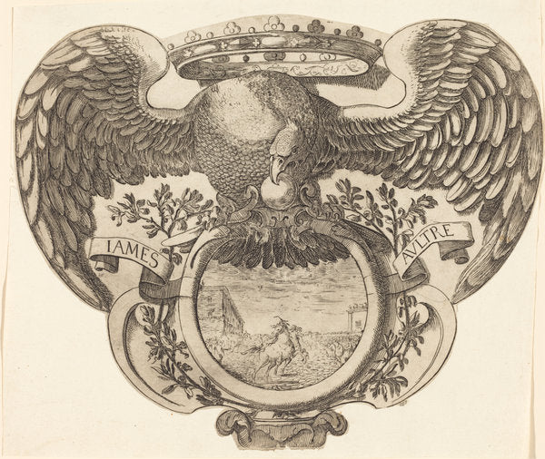 etching by after Jacques Callot (Coat of Arms), 16X12"(A3)Poster Print