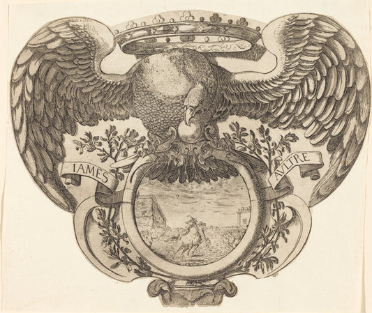 etching by after Jacques Callot (Coat of Arms), 16X12"(A3)Poster Print
