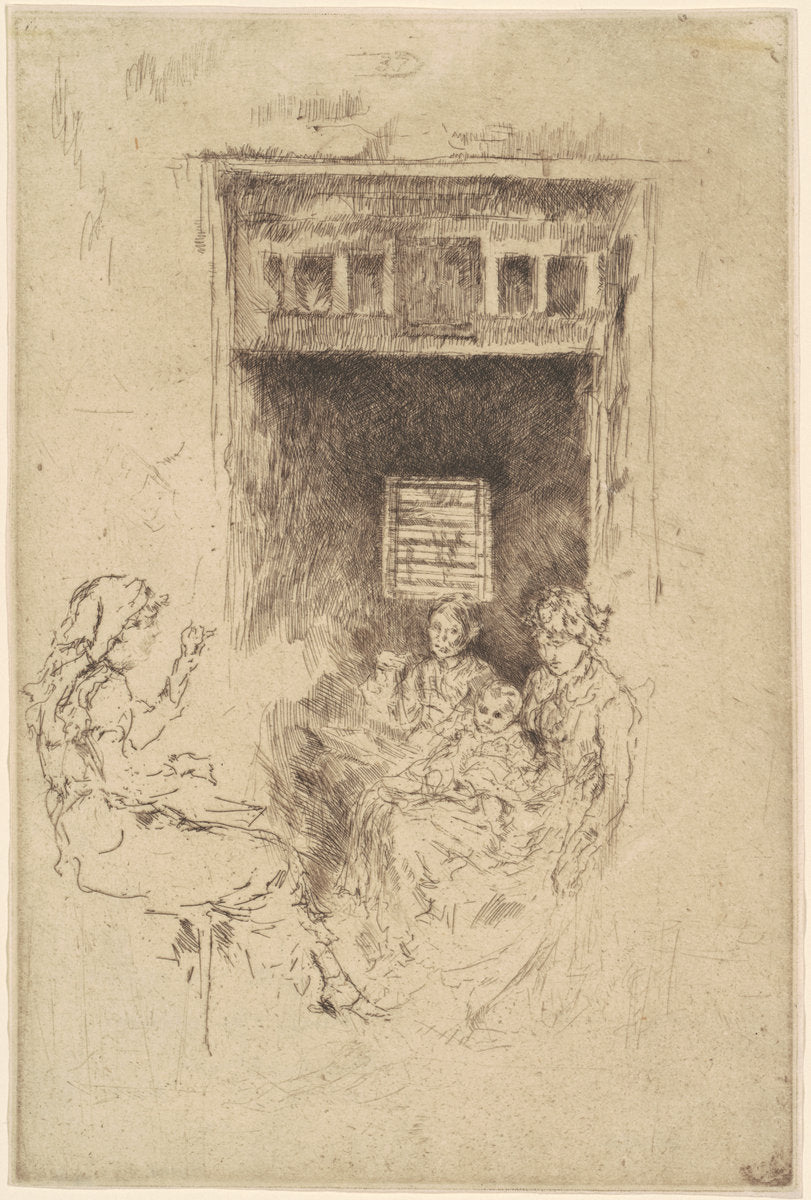 Bead-Stringers by James McNeill Whistler (American, 1834 - 1903), 16X12"(A3)Poster Print