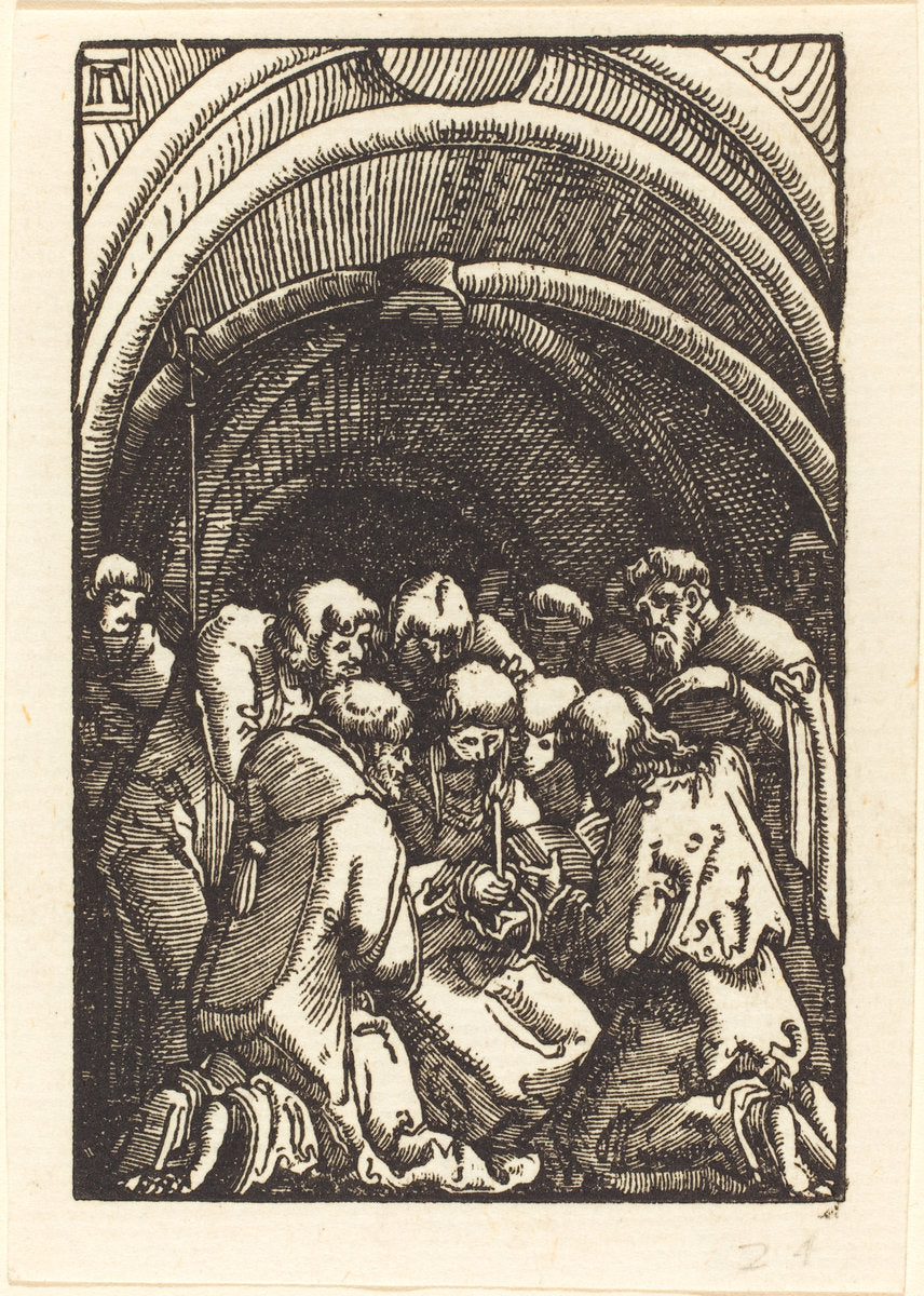 The Death of the Virgin by Albrecht Altdorfer (German, 1480 or before - 1538), 16X12"(A3)Poster Print
