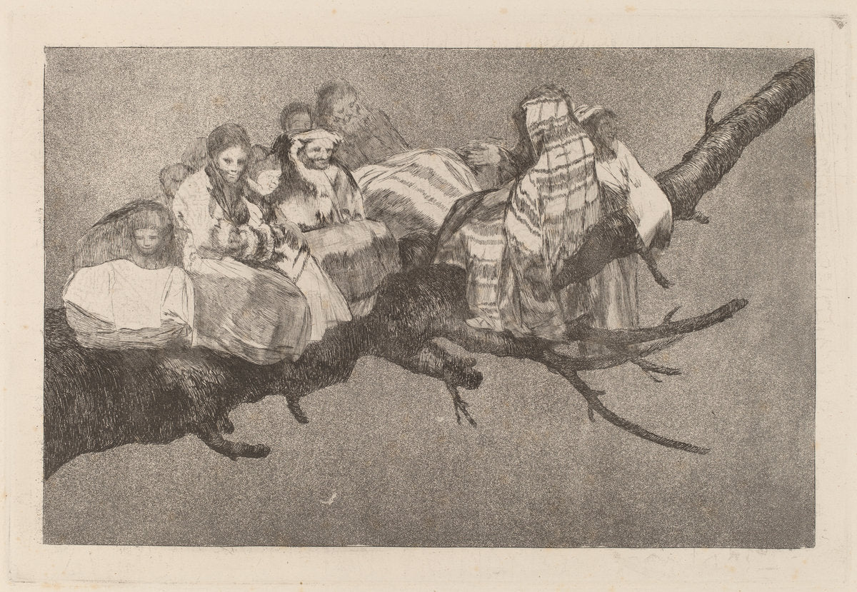 Disparate ridiculo (Ridiculous Folly) by Francisco de Goya (Spanish, 1746 - 1828), 16X12"(A3)Poster Print