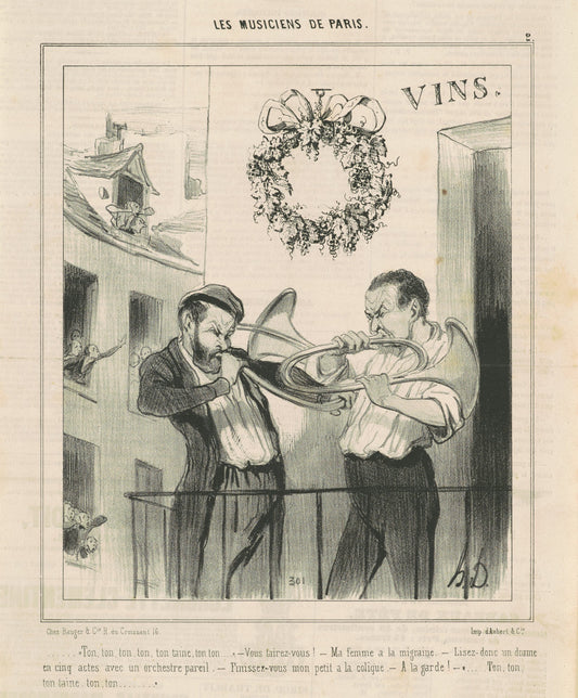 Ton, ton ... ton taine ... by Honoré Daumier (French, 1808 - 1879), 16X12"(A3)Poster Print