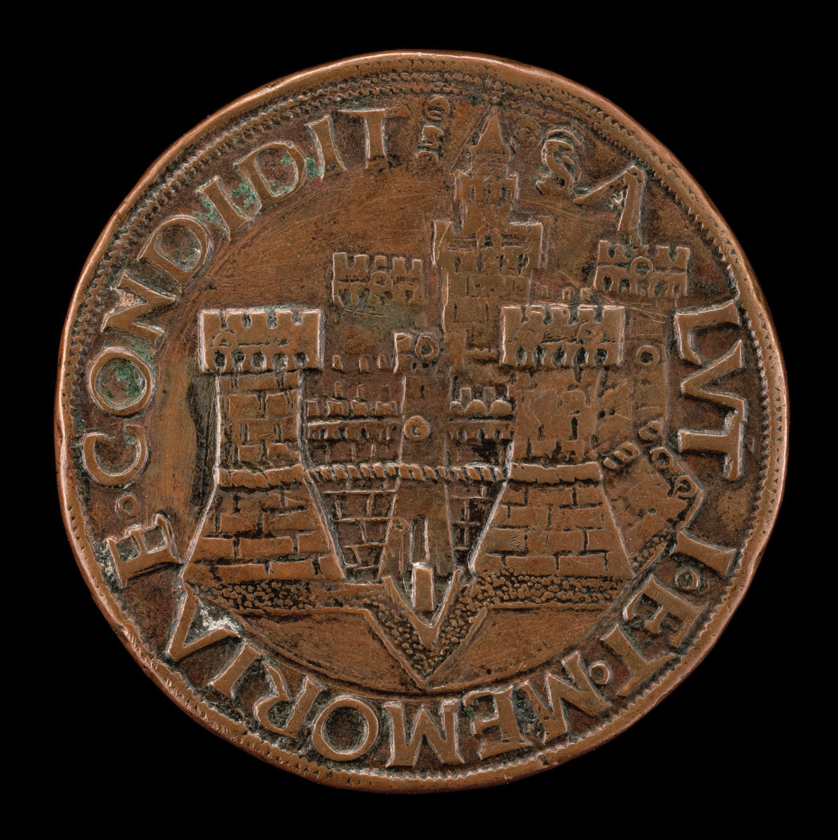 The Castle of Pesaro [reverse] by Gianfrancesco Enzola (Italian, active 1455/1478), 16X12"(A3)Poster Print