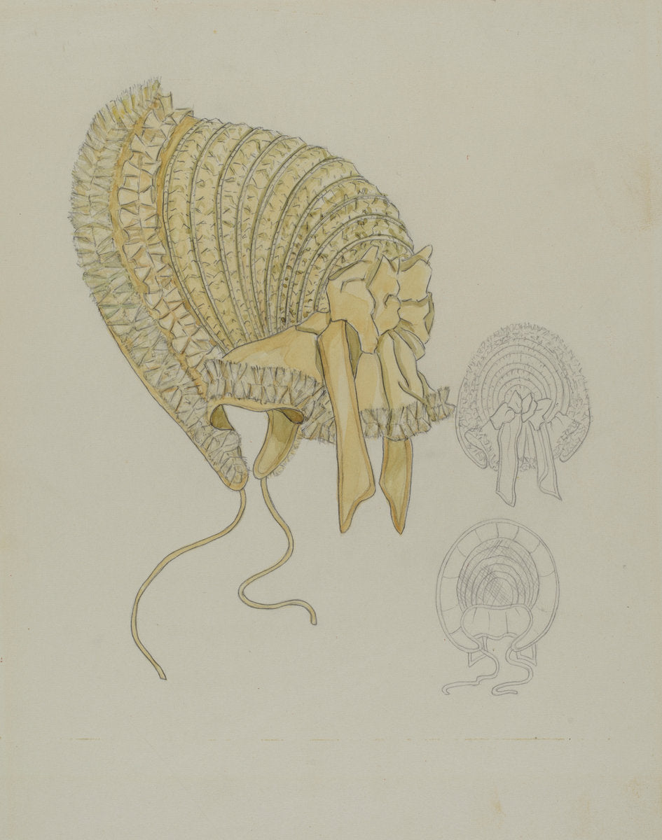 Bonnet by Gladys Cook (American, active c. 1935), 16X12"(A3)Poster Print