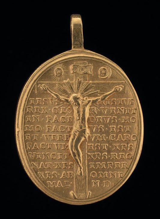 Christ Crucified [reverse] by Giovanni Hamerani (Italian, 1646 - 1705), 16X12"(A3)Poster Print