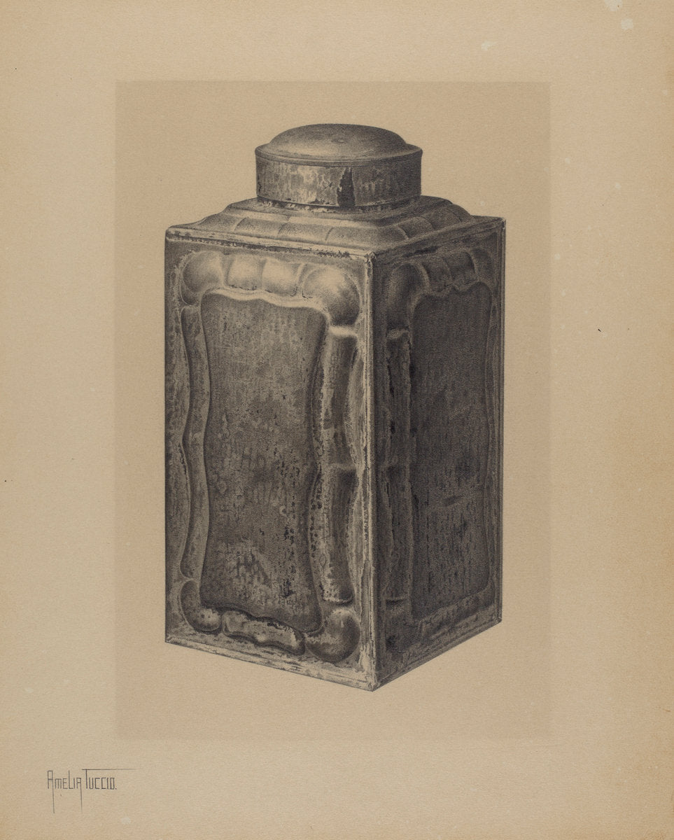 Tea Caddy by Amelia Tuccio (American, active c. 1935), 16X12"(A3)Poster Print