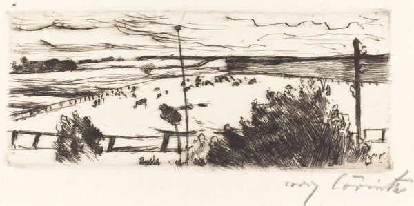 Seascape (Küste) by Lovis Corinth (German, 1858 - 1925), 16X12"(A3)Poster Print