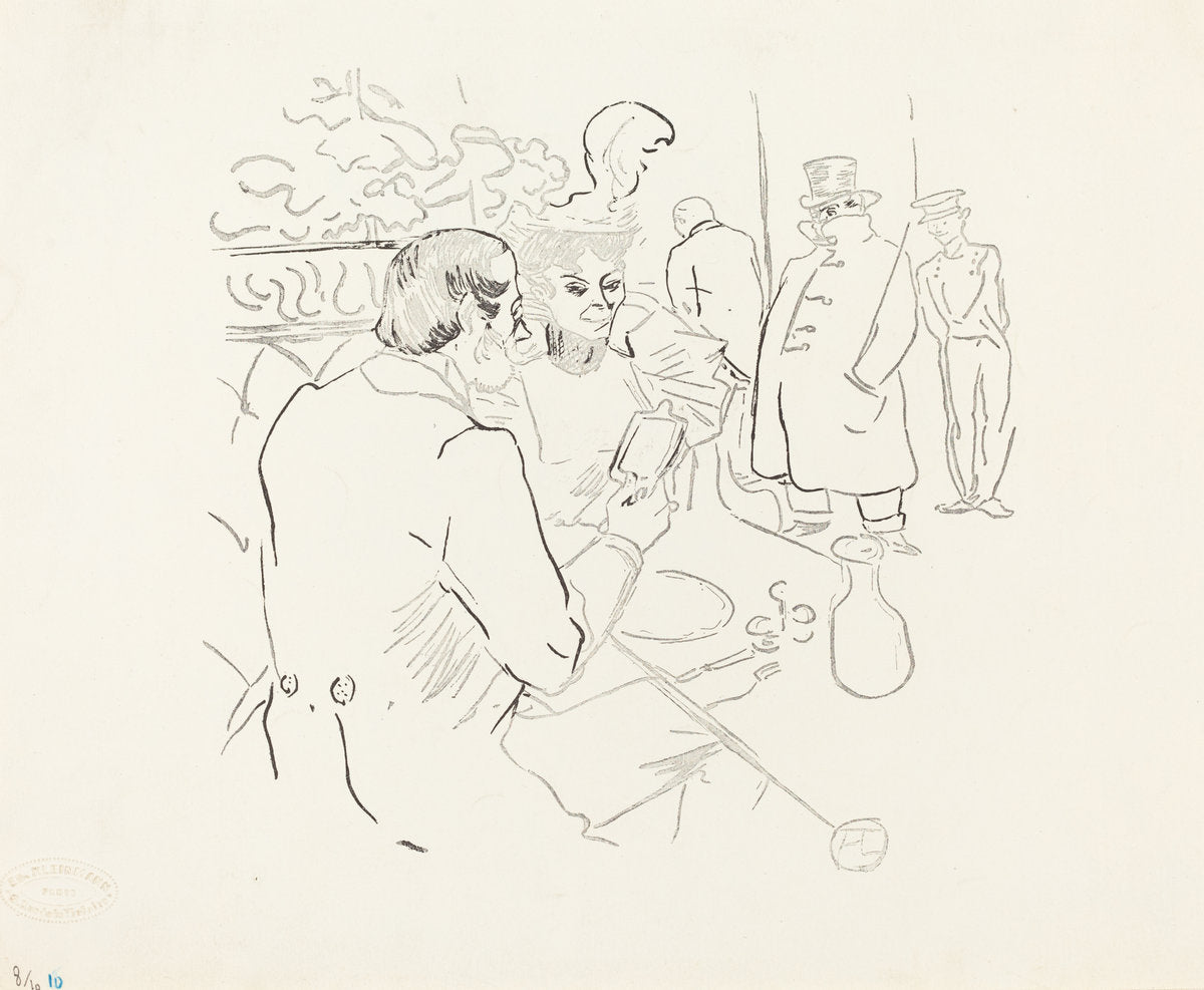 Snobism by Henri de Toulouse-Lautrec (French, 1864 - 1901), 16X12"(A3)Poster Print