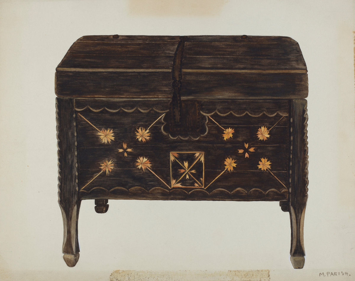 Chest by Margery Parish (American, active c. 1935), 16X12"(A3)Poster Print