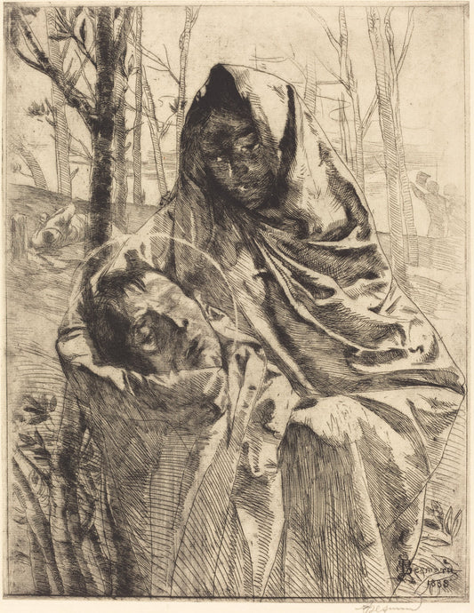 A Martyr by Albert Besnard (French, 1849 - 1934), 16X12"(A3)Poster Print