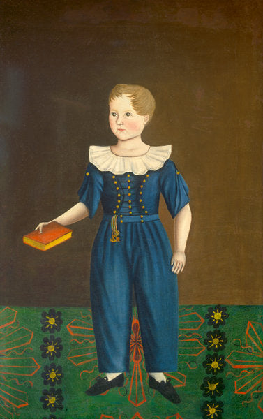 c. 1820/1830 by American 19th Century (Boy in Blue), 16X12"(A3)Poster Print