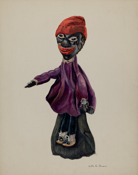 Sambo Hand Puppet by Ruth Abrams (American, active c. 1935), 16X12"(A3)Poster Print