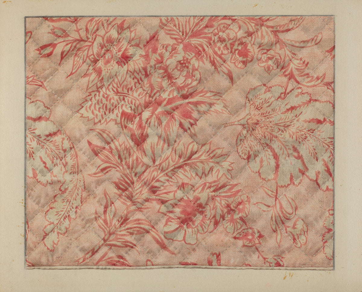 Infant's Quilt (Detail) by Francis Law Durand (American, active c. 1935), 16X12"(A3)Poster Print