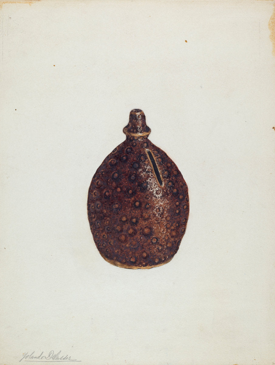 Money Bank by Yolande Delasser (American, active c. 1935), 16X12"(A3)Poster Print