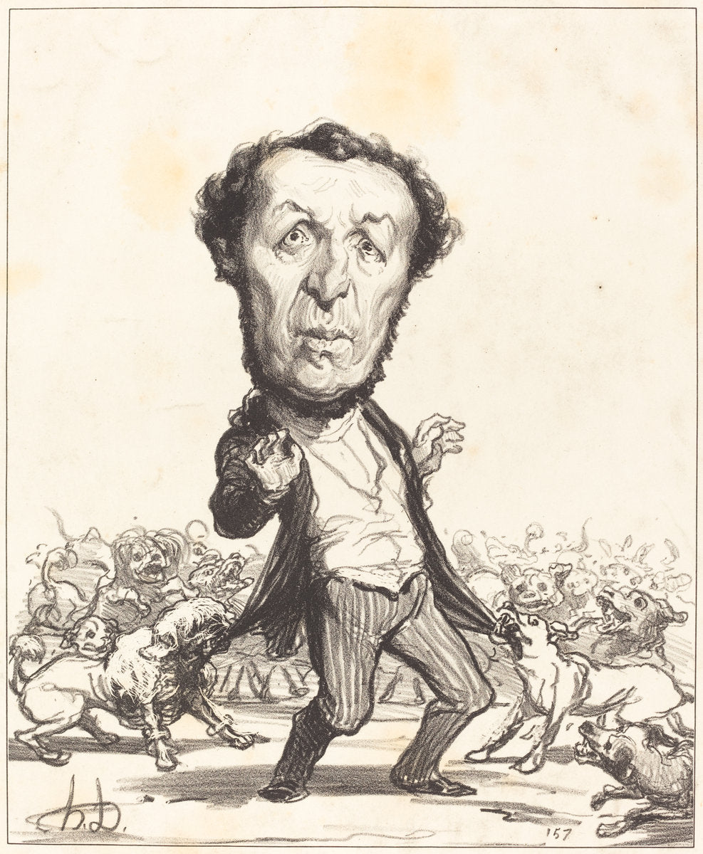 Ovide Remilly by Honoré Daumier (French, 1808 - 1879), 16X12"(A3)Poster Print