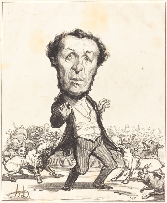 Ovide Remilly by Honoré Daumier (French, 1808 - 1879), 16X12"(A3)Poster Print